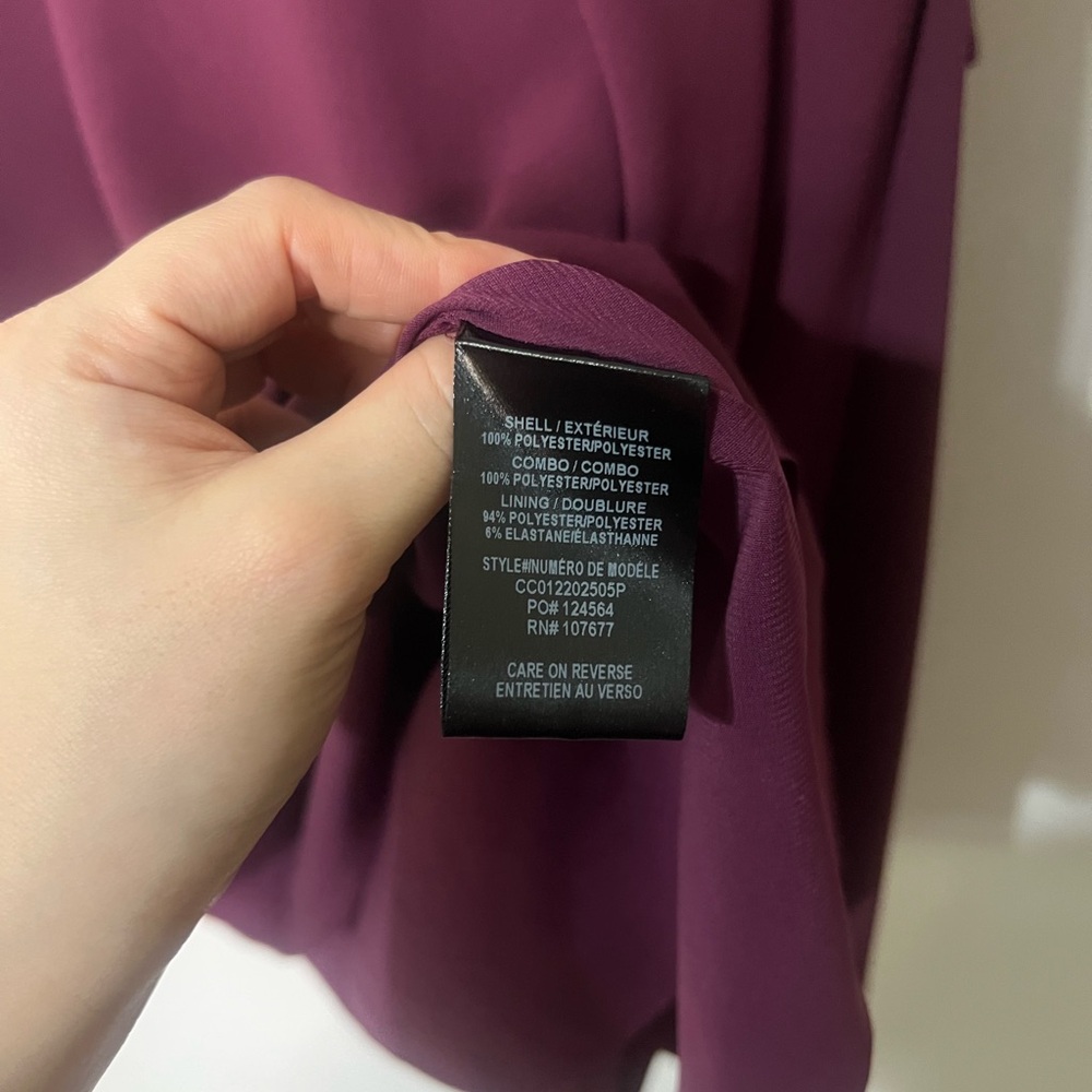 Alice + Olivia Women’s Burgundy Kipp Layered Ruffled Mini Dress Size 6 - Picture 8 of 10